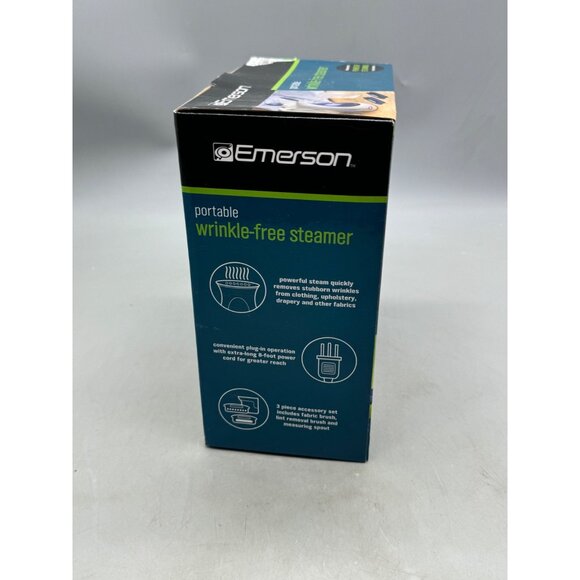 Emerson Portable Wrinkle-Free Steamer 4-Piece Set Snap-On Lint Remover READ NEW - Picture 8 of 9